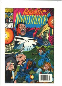 Nightstalkers #6 VF/NM 9.0 Newsstand Marvel 1993 Midnight Sons Punisher app