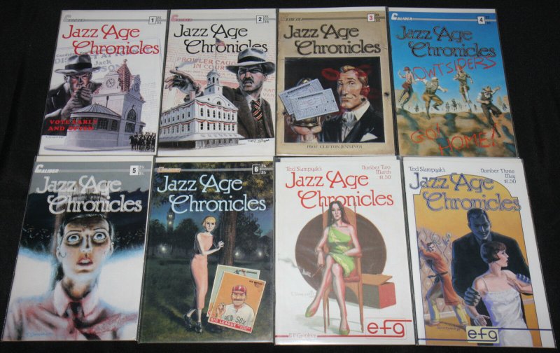 Caliber Copper Age JAZZ AGE CHRONICLES 8pc Mid-High Grade Comic Lot VF-NM