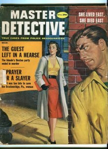 MASTER DETECTIVE-MARCH/1959-HEARSE-KIDNAPED COP-GERMAN BRIDE FR/G