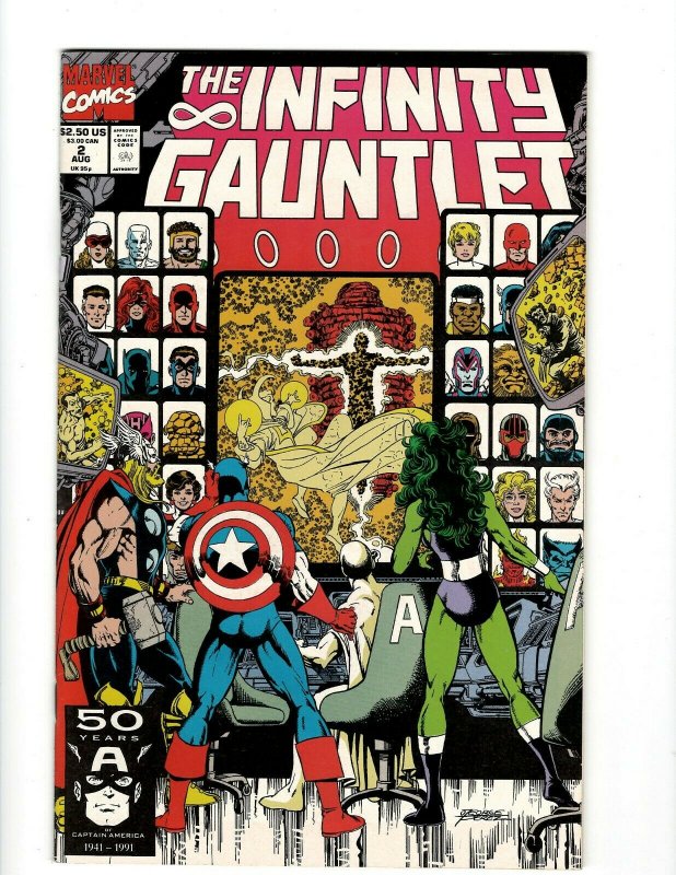 The Infinity Gauntlet Complete Marvel Comics LTD Series # 1 2 3 4 5 6 Thanos OF2