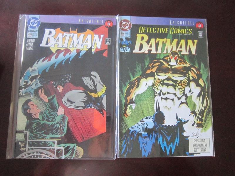 Batman Knight Fall Set - VF+ Average - 1993