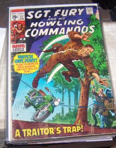 sgt fury and his howling commandos # 77  1970 marvel nick fury war 