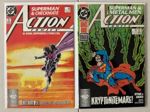Action Comics lot #550-599 DC 18 diff 6.0 FN (1983-88)