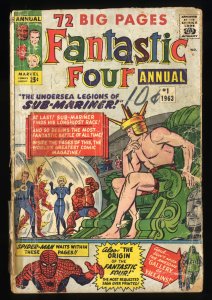 Fantastic Four Annual (1963) #1 GD- 1.8 1st Appearance Lady Dorma!