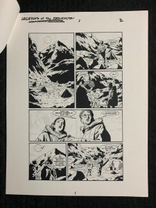 2000 LEGEND OF THE HAWKMAN #1 DC Comics 26pg B&W Advance FN+ 6.5 Michael Lark