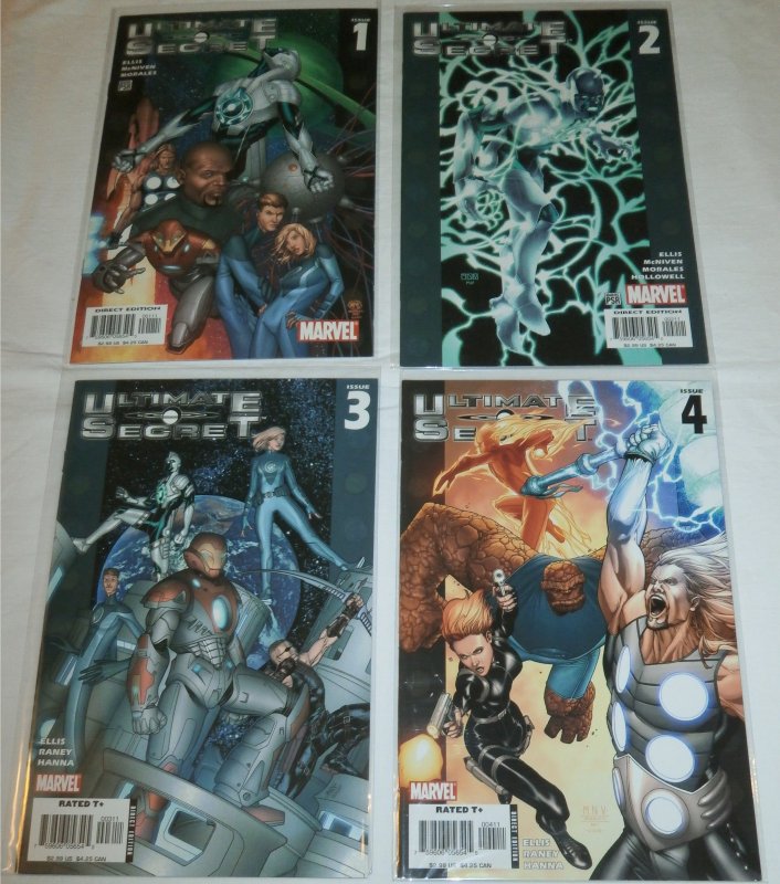 Ultimate Secret #1-4 (complete set) Captain Marvel, Fantastic Four,Ellis/McNiven