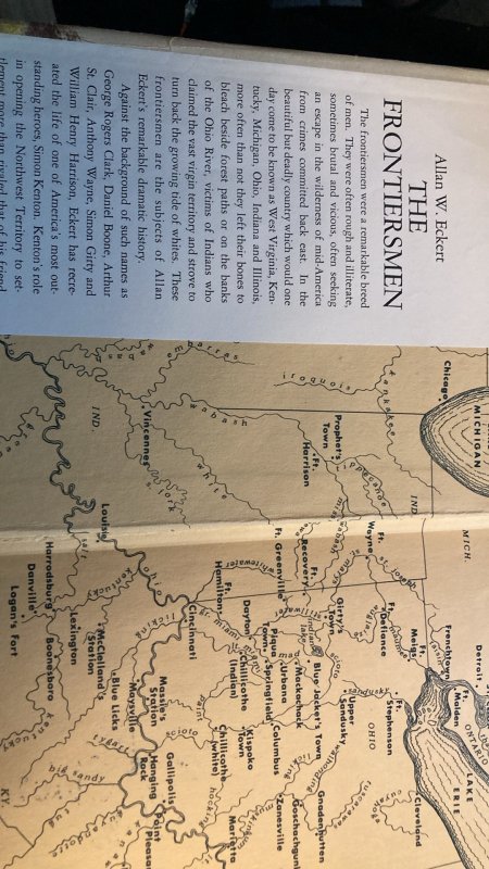 The frontiersmen a narrative,eckert, 1967 second print
