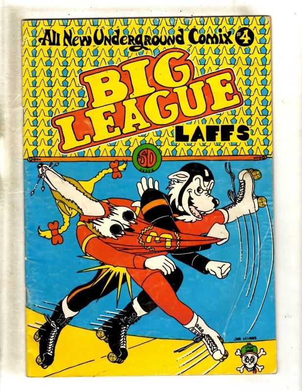 Big League Laffs # 4 1st Print FN Undrground Comix Comic Book Last Gasp FM6