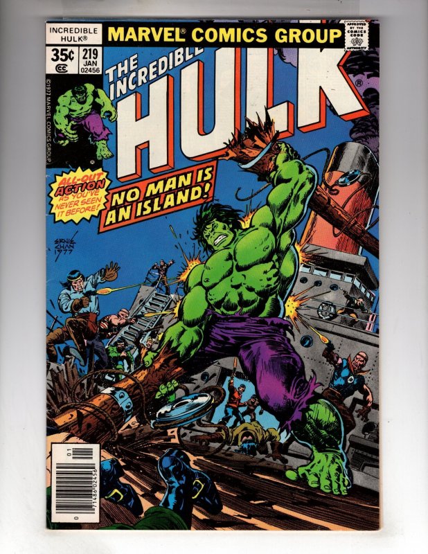 The Incredible Hulk #219 (1978) ESTIMATED = VF+  / 119-BI#01