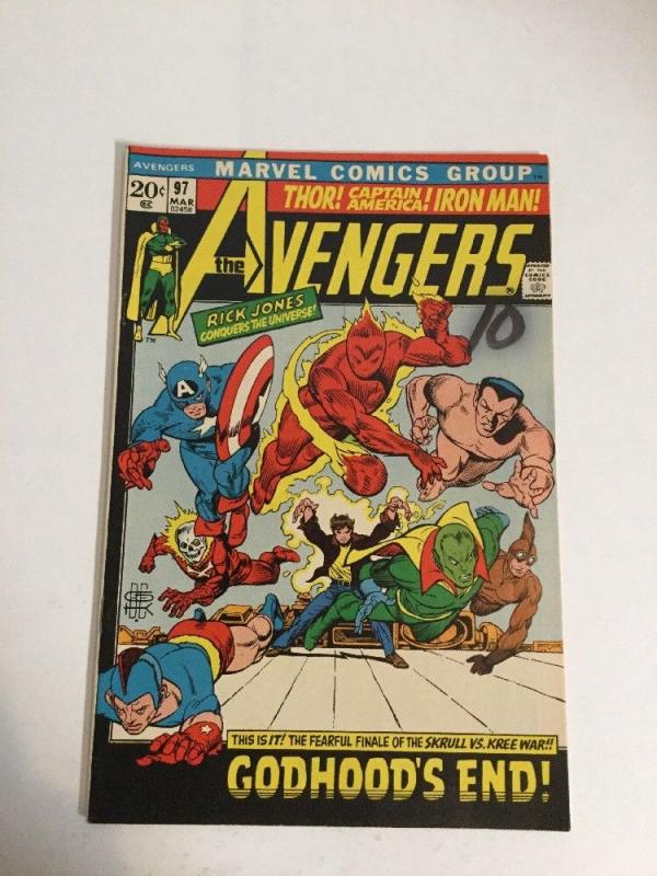 Avengers 97 Vf Very Fine 8.0 Marked On Cover Otherwise Beautiful