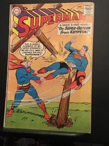 Superman #134 (1960) mid high grade 1st super outlaw from Krypton! FN/VF