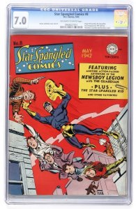 Star Spangled Comics #8 (1942) CGC 7.0 FVF