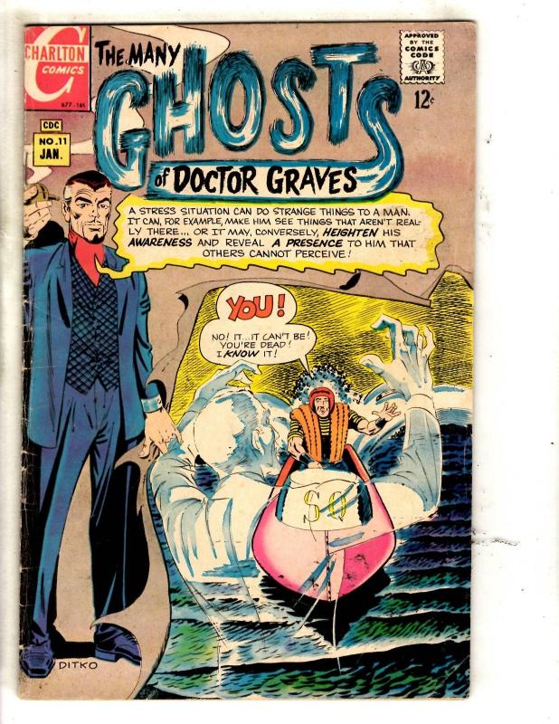 7 Charlton Comics Dr. Graves 11 12 29 Manor 3 Tales 3 78 Ghostly Haunts 32 JL29