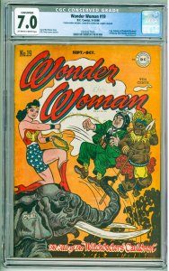 Wonder Woman #19 (1946) CGC Conserved 7.0 See desc