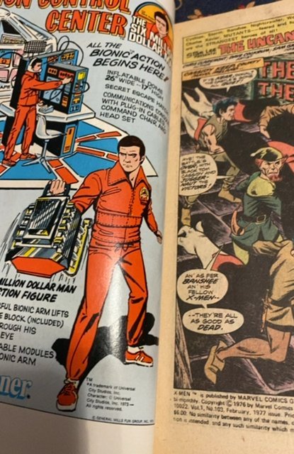 The X-Men #103 (1977)death siege with Black tom