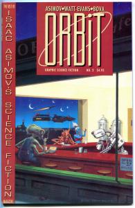 ORBIT #1 2 3, NM-, Isaac Asimov, Dave Stevens, 1990, 3 issues Graphic Sci-Fi