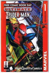 ULTIMATE SPIDER-MAN #1, NM, FCBD, 2002, Movie, Powerless, more in our store