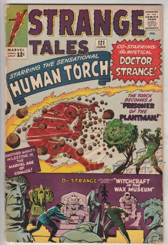 Strange Tales #121 (Jun-64) VG/FN Mid-Grade Human Torch, the Thing, Doctor St...