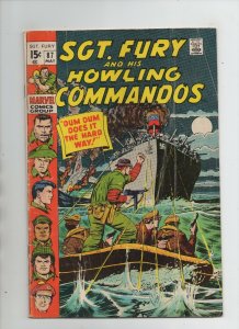 Sgt Fury And His Howling Commandos #87 - Dum Dum Dugan - (Grade 4.0) 1971