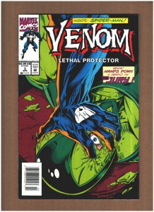 Venom Lethal Protector #3 Newsstand Marvel Comics 1993 VF/NM 9.0