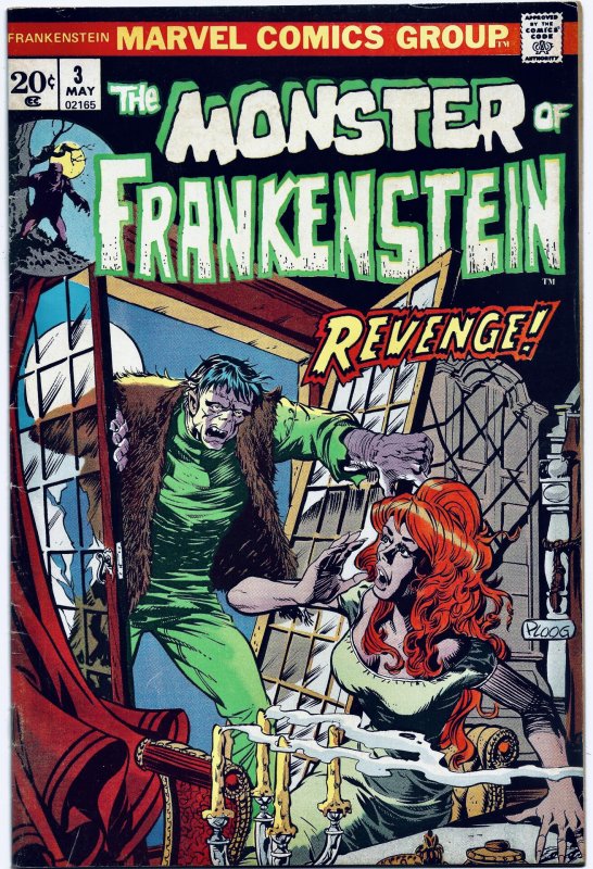 The Frankenstein Monster Lot. #'s 3, 4, 5, 6 and 7. 5 Book Lot. VF+