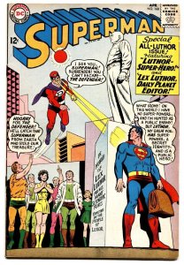 Superman #168 comic book 1964-dc Comics-lex Luthor Statue- Crime