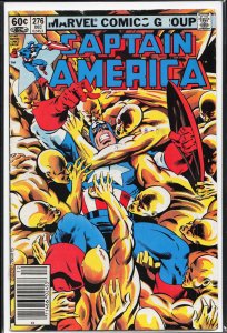 Captain America #276 Newsstand Edition (1982) Captain America