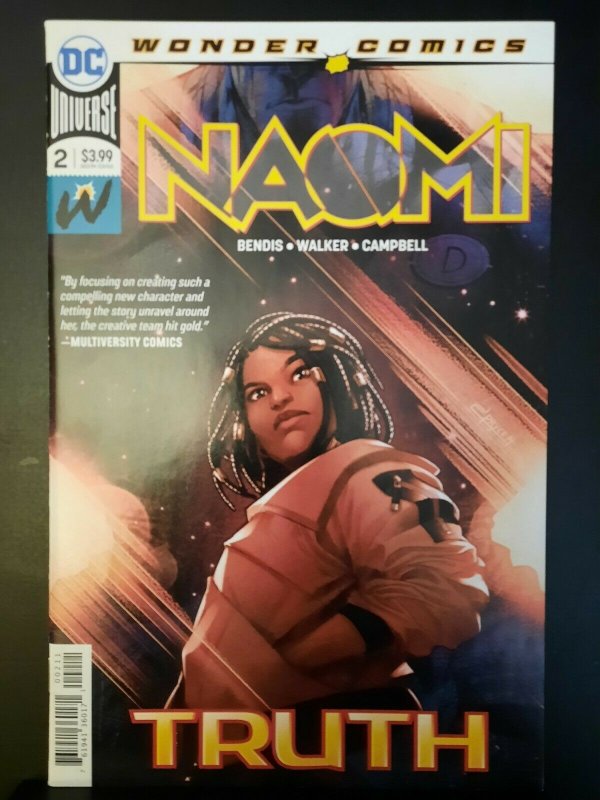 NAOMI #2  VF Wonder Comics Bendis 1st Print 2019 CW Show Future Movies 