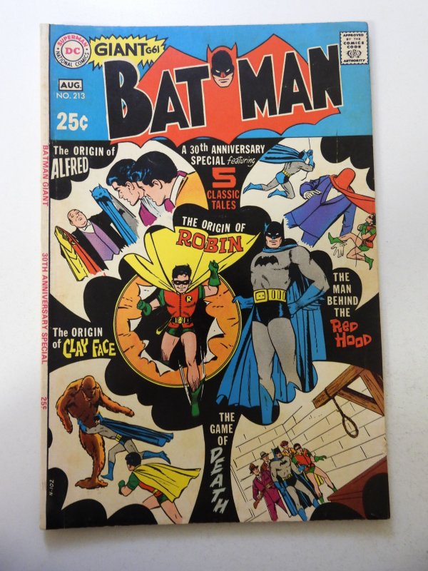 Batman #213 (1969) FN Condition
