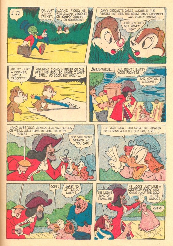 DELL GIANT #55 (1961) 8.0 VF Walt Disney Daisy Duck & Uncle Scrooge SHOW BOAT!