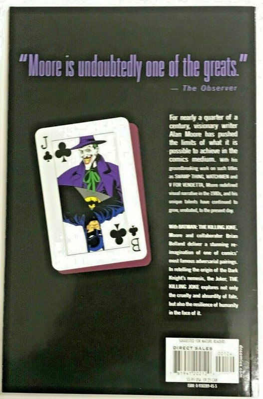 BATMAN THE KILLING JOKE NM PRESTIGE FORMAT 1988 EIGHTH PRINT DC COMICS