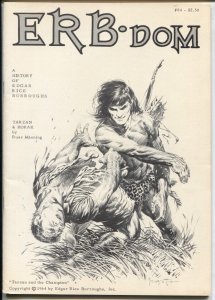 ERB-dom #85 1975-early Burroughs & Tarzan fanzine-buy/sell ads-Frazetta-VF