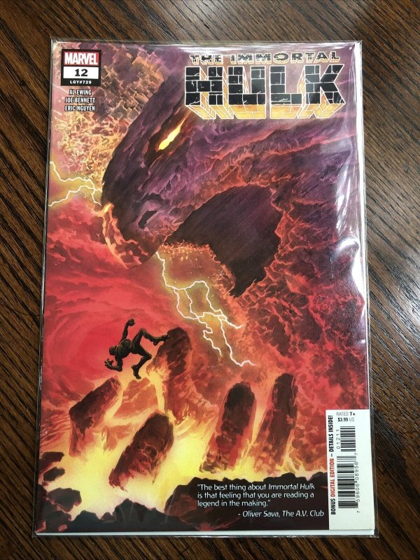 Immortal Hulk #12 EXCELLENT!! One Below 1st Print 2019 Marvel