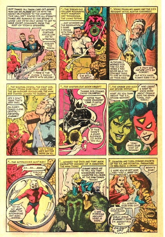 FANTASTIC FOUR ROAST #1 (May1982) 8.0 VF FRED HEMBECK & Over 30 MARVEL Artists!