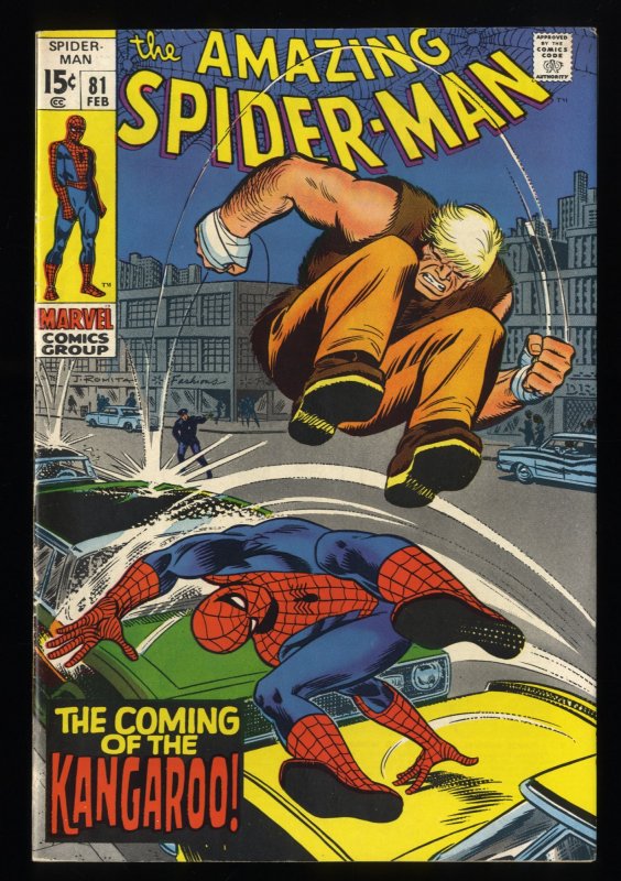 Amazing Spider-Man #81 VF- 7.5 Kangaroo Appearance!