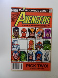 The Avengers #221 Newsstand Edition (1982) FN/VF condition