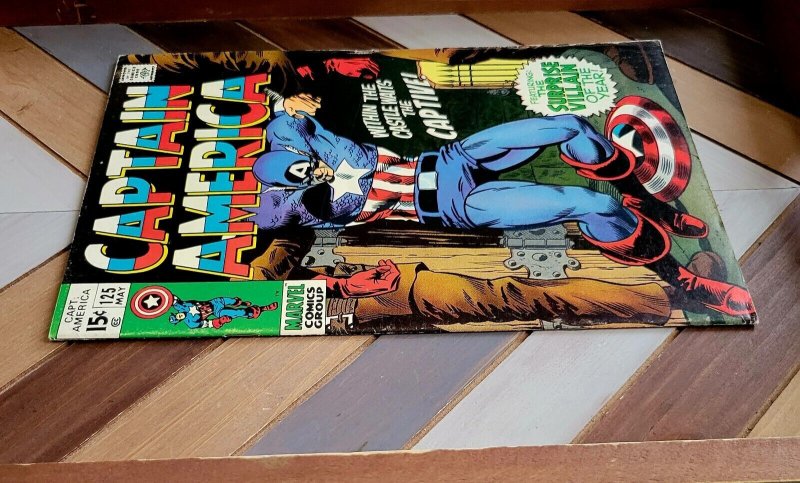 Captain America #125 VG/FN (Marvel 1970) featuring THE MANDARIN (by Stan Lee) 