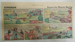 Superman Sunday Page #1161 by Wayne Boring from 1/14/1962 Size ~7.5 x 15 inches