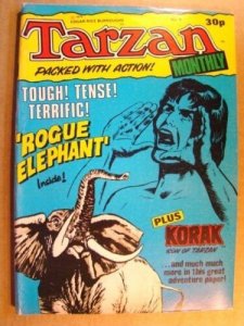 TARZAN 4 E.R. BURROUGHS ROGUE ELEPHANT UK ED KORAK 1978 