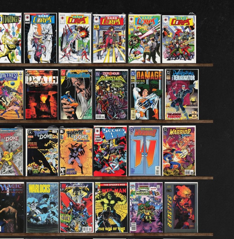 Huge Lot 140+ Comics with X-O Manowar, Hawk And Dove & More!