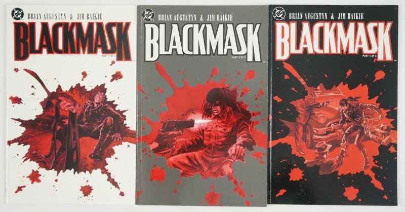 Blackmask #1-3 VF/NM complete series BRIAN AUGUSTYN jim baikie - dc comics set 2 