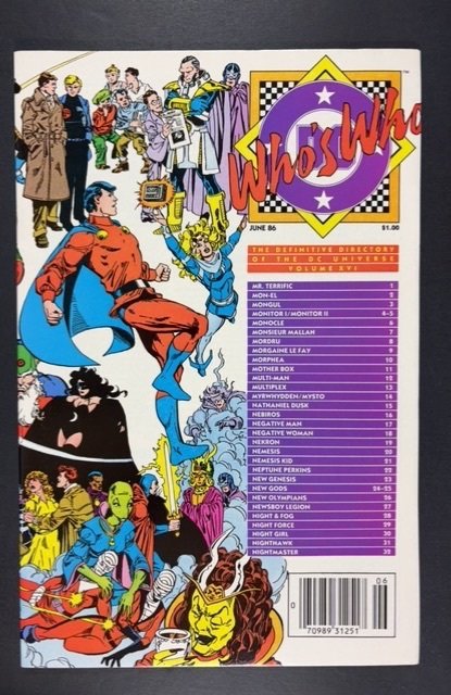 Who's Who: The Definitive Directory of the DC Universe #16 (1986)