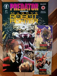 Predator v Magnus Robot Fighter #1-2 Complete, Trading Cards Dark Horse 1992 9.0