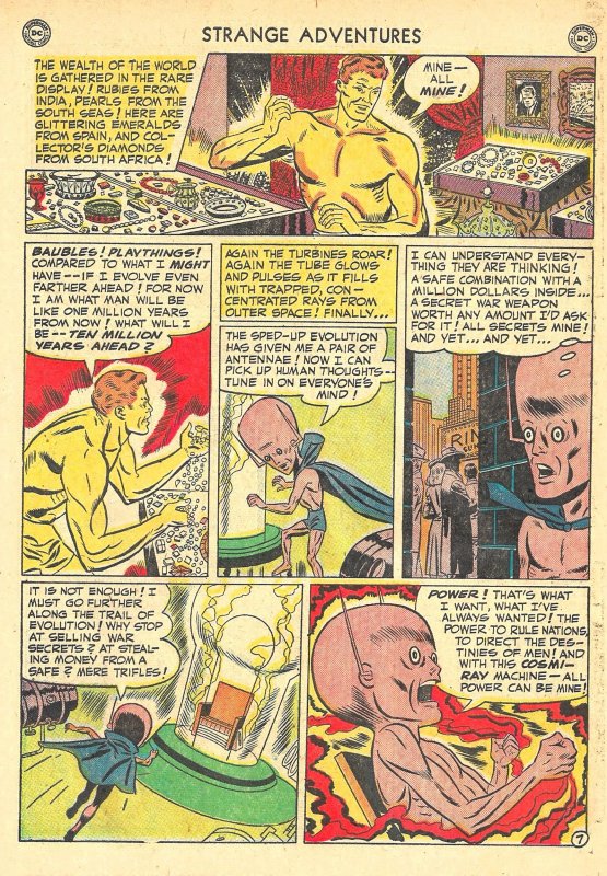 STRANGE ADVENTURES #8 (May1951) 4.5 VG+ SciFi from G. Fox!  G. Kane!  A. Toth!