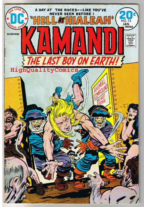 KAMANDI #13, VG, Jack Kirby, Last Boy on Earth, 1972, more JK in store