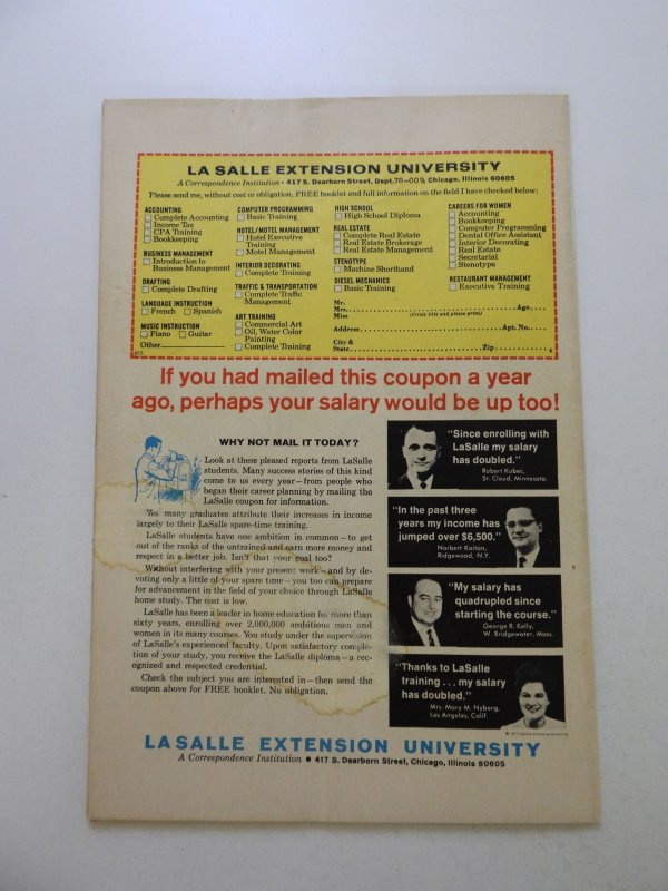 The Avengers #101 (1972) VG condition moisture damage