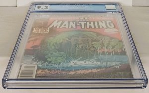 MAN-THING #1 Vol 2 CGC 9.2 White Pages Newsstand Edition Marvel Comics MCU