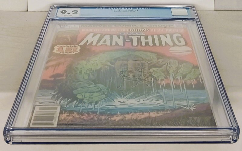 MAN-THING #1 Vol 2 CGC 9.2 White Pages Newsstand Edition Marvel Comics MCU