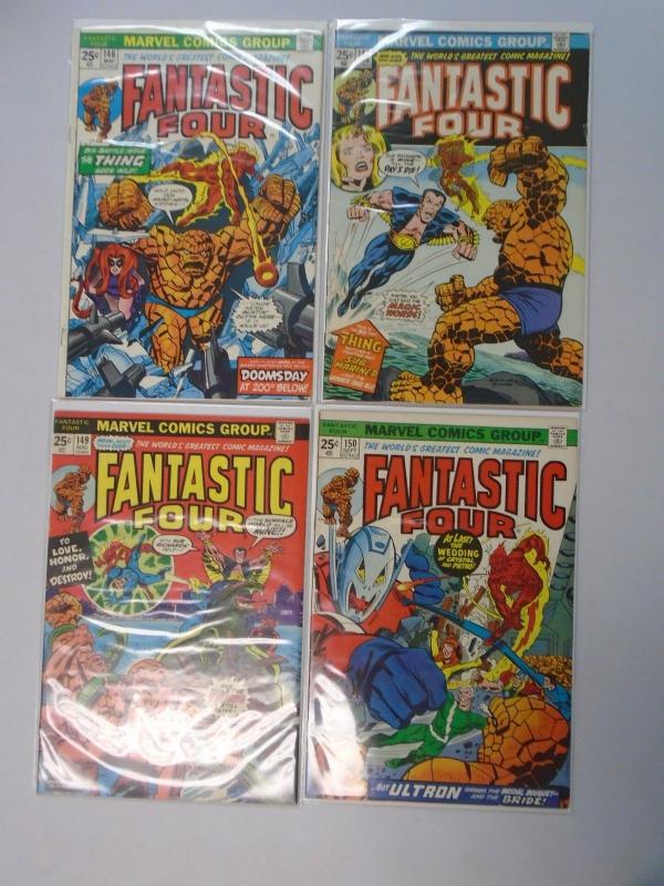 Fantastic Four Early Bronze Lot 16 Different From Set:#105-150, 6.0/FN (1974-74)