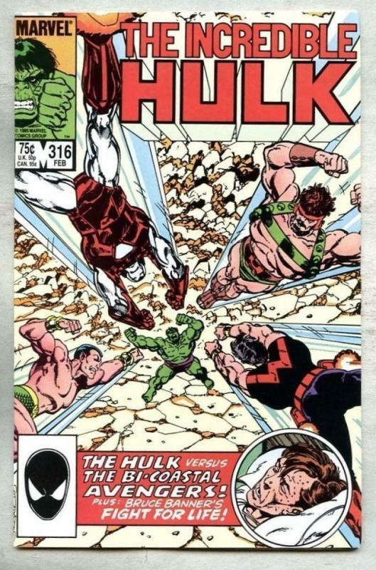 HULK #316, VF/NM, Incredible, John Byrne, 1968 1986, more Marvel in store